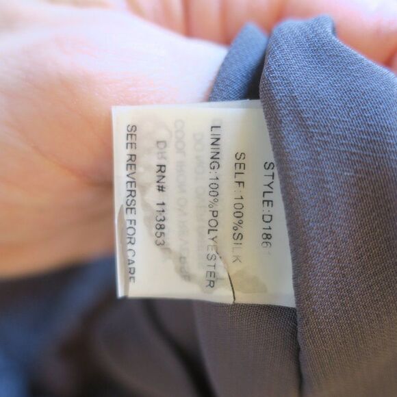 NWT SUGARLIPS silk crochet dress grey silve eyelet Sml babydoll y2k fairy - Picture 6 of 15